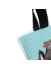 Mr. & Mrs. Panda Shopper Stinktier  mit Spruch in Türkis Pastell