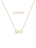 Elli Schmuckset 375 Gelbgold Infinity in Gold