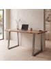 FineBuy Schreibtisch in Braun / Akazie / 120x60x76