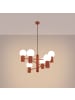 Nice Lamps Kronleuchter ORBITAL 6 red H 230 cm