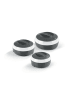 Gourmet Maxx Thermo-Schüsseln Set 3-tlg. 550/800/1300ml grau/weiß grau