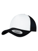  Flexfit  Flexfit Trucker Foam Trucker Cap Curved Visor in blk/wht/blk