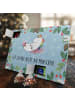 Mr. & Mrs. Panda Tee Adventskalender Einhorn Wolke 7 mit Spruch in Eisblau