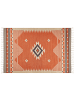 Beliani Kelim GAVAR in Orange/Beige/Braun - (W) 200 x (L) 300 cm
