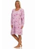 NORMANN Nachthemd softem Coralfleece - 58711 in flieder