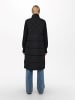 ONLY Lange Steppweste Winterjacke ohne Ärmel in Schwarz
