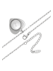 grassland Women Necklace in Silver White