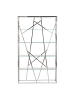 Beliani Bücherregal HOXIE in Silber - (W) 100 x (H) 175 x (L) 30 cm