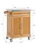 SoBuy Küchenwagen in Natur - (B)66 x (H)90 x (T)46cm