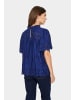 SAINT TROPEZ Kurzarm-Bluse IlseSZ Lockere Passform in Midnight Sail