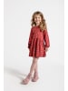 Coccodrillo Stoffkleid in dunkelrot