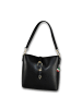 Florence Leder Umhängetasche Florence Tasche schwarz ca. 23cm