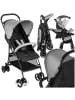 tectake Buggy-Kinderwagen Emma für 0 bis 36 Monate geeignet, Belastbarkeit 15 kg, schwar