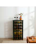 relaxdays Weinregal in Schwarz - (B)47 x (H)94 x (T)26 cm