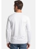 Ragman Langarmshirt Basic in Weiß
