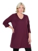 Ulla Popken Longshirt in dunkel weinrot