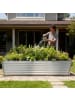 relaxdays Hochbeet in Hellgrau - (B)240 x (H)57 x (T)90 cm