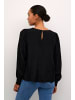 Kaffe Langarm-Bluse KAlene Regular fit in Black Deep