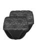 Nina von C. 2er Pack Damen Taillenslip in schwarz