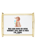 Mr. & Mrs. Panda bett tablett Hund Blume mit Spruch in Weiß