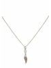 Gemshine Halskette mit Anhänger Engel Flügel - Schutzengel Chalcedon in silver coloured