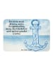 Mr. & Mrs. Panda Magnet Anker Blau Design mit Spruch in Weiß