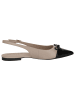 Caprice Ballerina in BEIGE/BLACK
