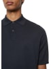 Marc O'Polo Strick-Poloshirt regular in dark navy