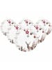 Seltmann Weiden 6er Set Speiseteller Life Christmas ø 28,3 cm weiß-braun in weiß-braun