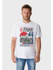 OLDSKULL T-Shirt Asian Retro Camera Graphic in White