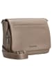 Mandarina Duck Mellow Leather - Umhängetasche 22 cm (nero) in warm taupe