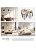 tectake Beistelltisch-Set Torquay stapelbar, Industrial Holz hell, Eiche Sonoma