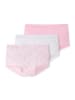 Schiesser Short Slip Kids Girls 95/5 Organic Cotton in Weiß/Rosa-911