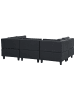 Beliani 5-tlg Modulsofa UNSTAD in Schwarz