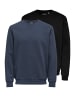 ONLY & SONS Sweatshirt Ceres in Schwarz / dunkelblau