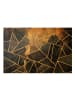 WALLART Leinwandbild Gold - Onyx mit Gold in Schwarz