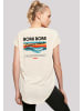 F4NT4STIC Long Cut T Shirt Bora Bora Leewards Island in Whitesand