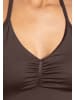 SMILODOX Crop Top Malena in Braun