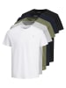 Jack & Jones T-Shirt JORJXJ 5er PACK in verschiedene