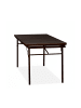 relaxdays Gartentisch in Braun - (B)166 x (H)76 x (T)78 cm