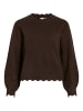 Vila Strickpullover in Coffee Bean