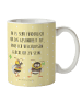 Mr. & Mrs. Panda Kindertasse Hummeln Kleeblatt mit Spruch in Gelb Pastell