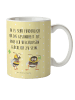 Mr. & Mrs. Panda Pott Hummeln Kleeblatt mit Spruch in Gelb Pastell