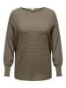 ONLY Carmakoma Strickpullover in Walnut
