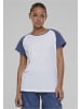 Urban Classics T-Shirt in white/vintageblue