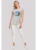 F4NT4STIC Extended Shoulder T-Shirt YES Chrome Island in grau meliert