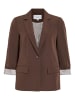 Vila Einreihiger Blazer in Coffee Bean