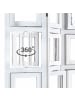 Homestyle4u 3-tlg. Paravent in Weiß 93x161