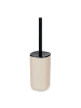 Berilo WC-Bürste in einem Kunststoffbehälter mit Deckel in Beige, 9,6 x 35 cm