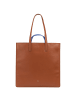 DuDu Madeleine Shopper Tasche Leder 40 cm in cinnamon